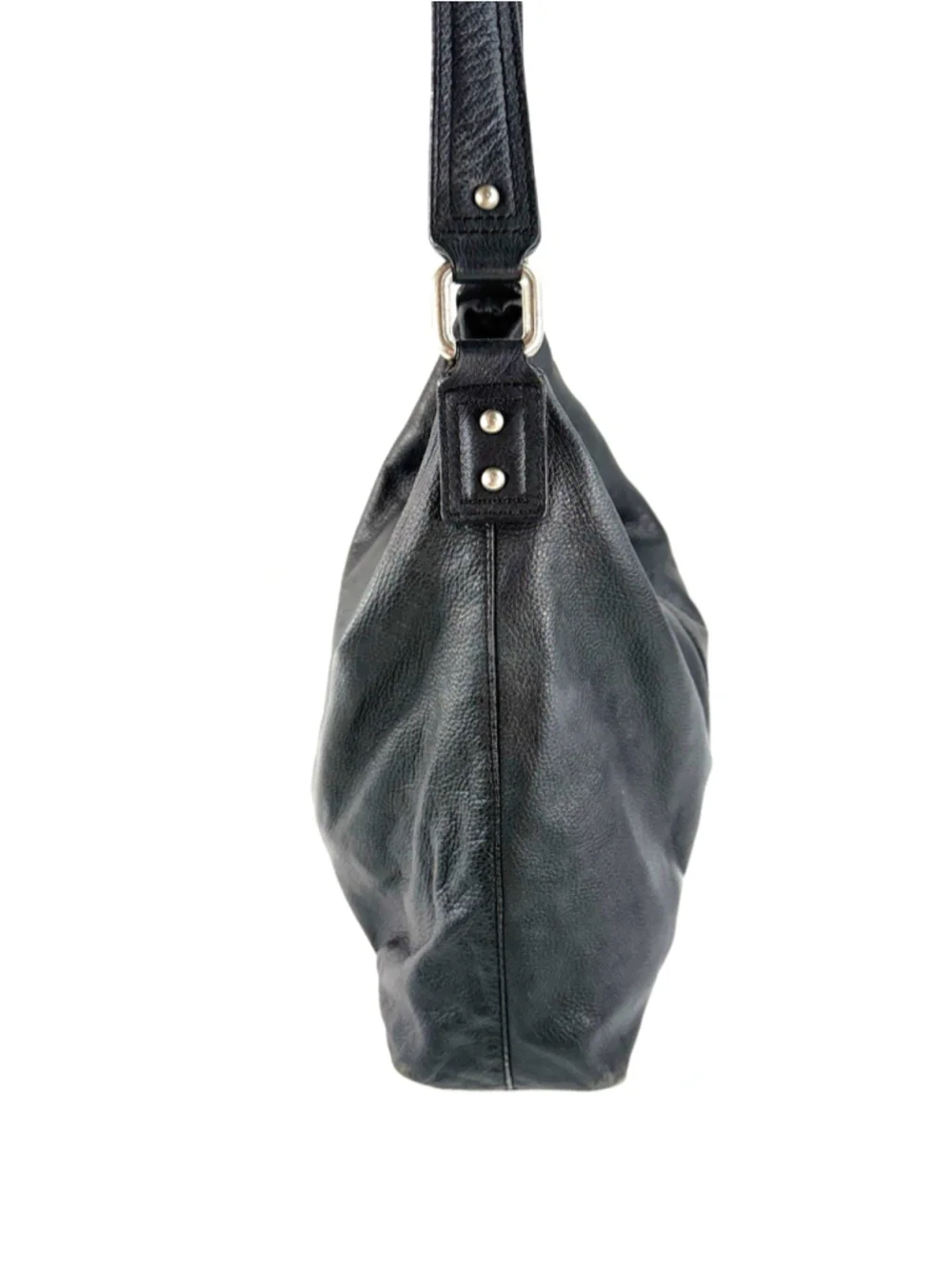 KOOBA Black Slouchy Leather Hobo Single Strap Shoulder Bag